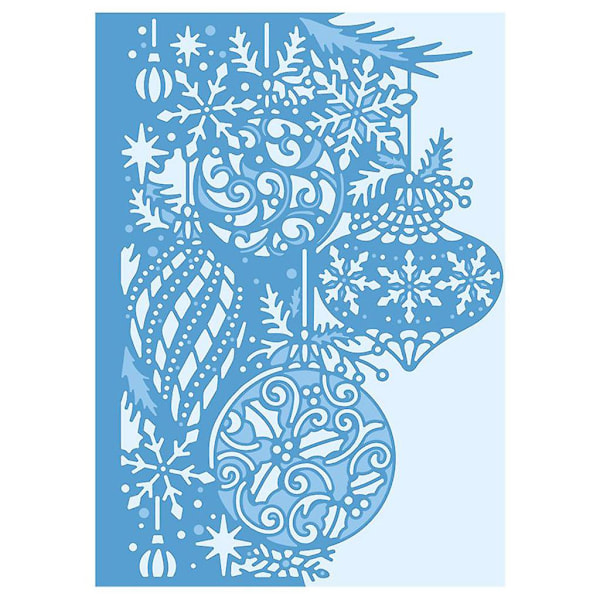 Jul Snöflinga Lykta Metall Skärande Dies Stencil DIY Scrapbooking Album