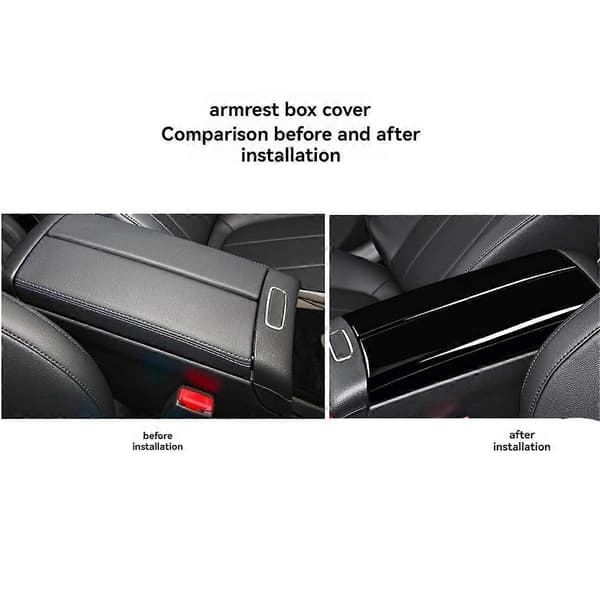 Mittkonsol Armstöd Box Panel Klistermärke Trim Skydd för CLA/ CLA/A/B/EQA/EQB-Klass 2020-2024 A