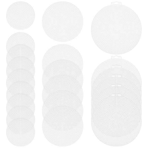 30 st Hushålls Plast Canvas Multifunktionella Canvasark Slitstarka Stygnnät