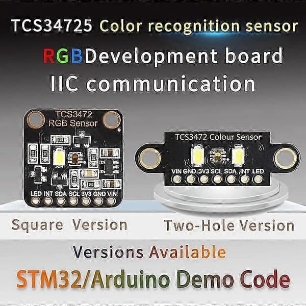 Fargegjenkjenningssensor TCS230 TCS3200 Lyssensor RGB for STM32 DC 3.3/5V