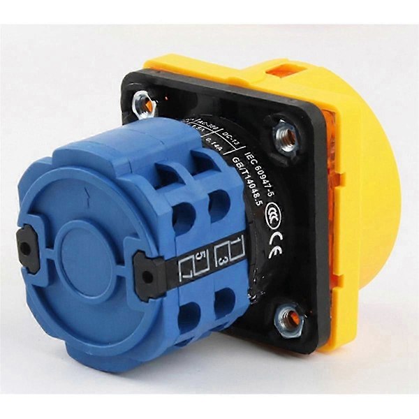 4X 20A OFF-ON 4 Pole Afbryder Isolator Kontakter LW26GS CA10 48X48mm Hængelås Rotary Cam Switch