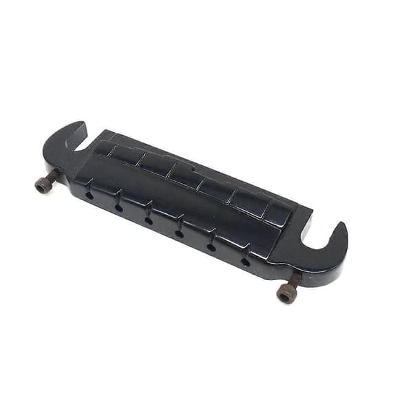 Justerbar Gitarrstall Liten Integrerad Stall Tailpiece för LP Stil Elgitarrdelar Svart