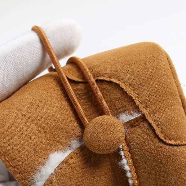 #12CM Fôrede Lær Barneboots Babysko Sko Polstret Varme#