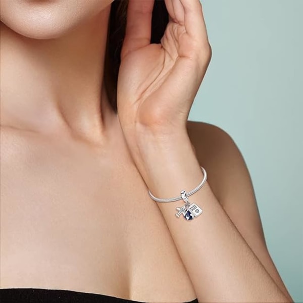 #Beads Charms 925 Sterling Silver Charm Pendant Bead Kompatibel för europeiska armband och halsband Bästa presenten för kvinnor tjejer#