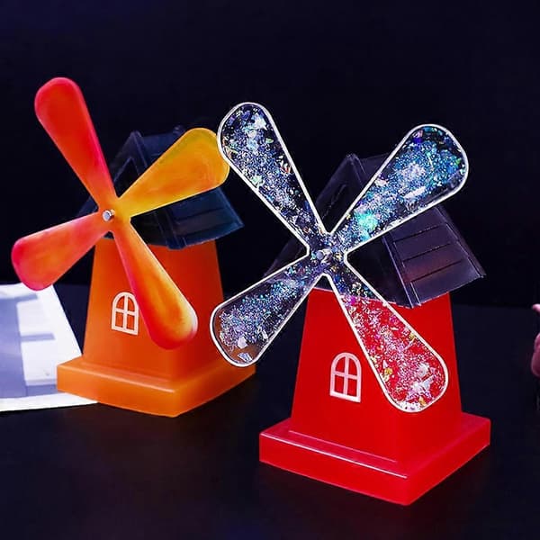 Vindmølle Silikoneform Epoxy Resin Støbeforme til DIY Vindmølle Hjemmeindretning