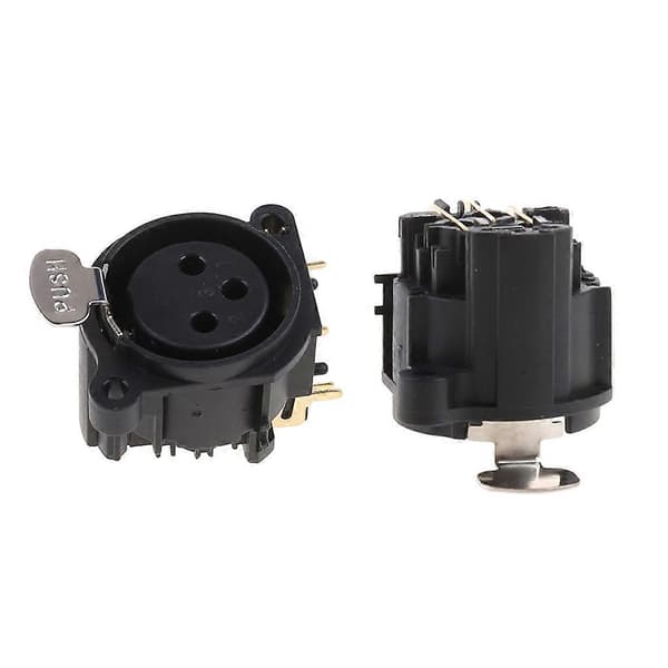 2st 3-polig XLR hona jack panelmonterad chassikontakt för mikrofon gitarr
