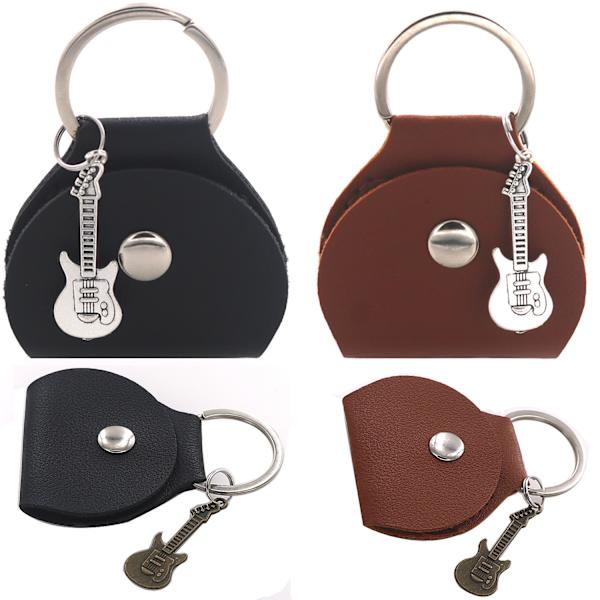 #Gitarrplockväska 1 Läderplockväska Färgglada Gitarrplock för Akustisk Gitarr Elektrisk Gitarr Bas Ukulele#