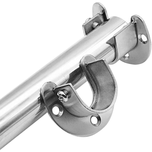 Klesstangbeslag i rustfritt stål, 2 stk. Heavy Duty Klesstang
