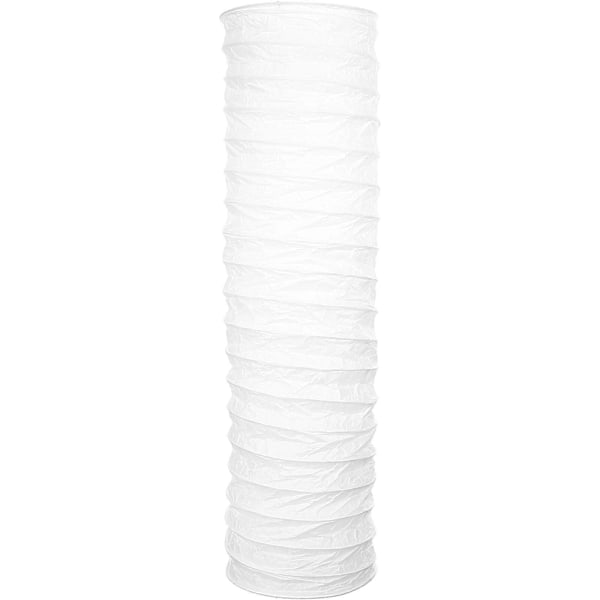 Papir Gulvlampe Skærm Nordisk Stil Foldbar Papirlampe Dækning Moderne Gulvlampe Pære Bur Beskyttelse til Stue Soveværelse