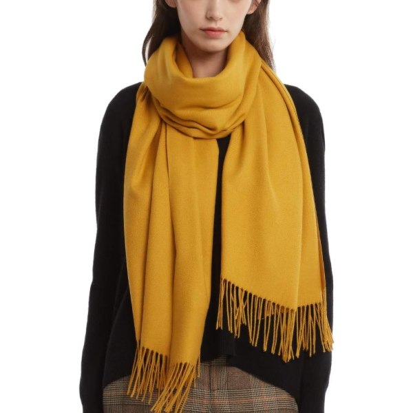 #Talvituubi lämmin punainen huivi paksu yksivärinen kashmirhuivi 200*70cm (#