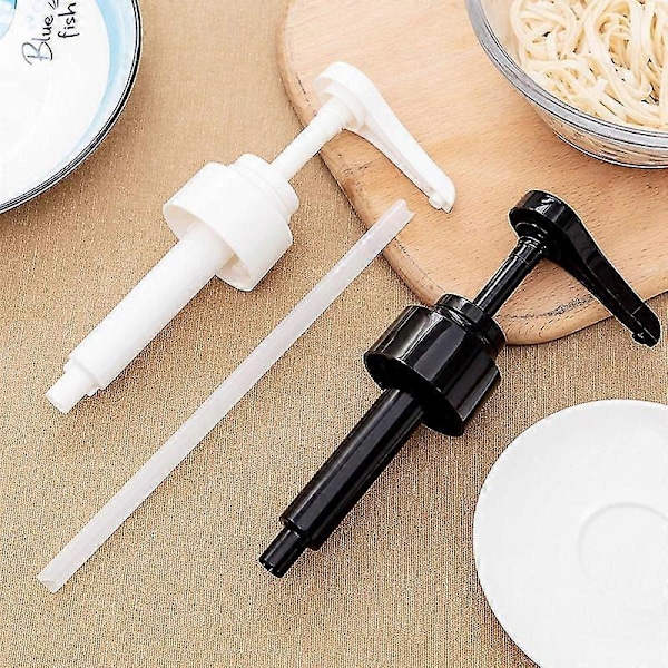8 st Jamflaskpump Ostronsåsdoserare Ketchup Vinäger Flaskhuvud Trycktyp Pump, B