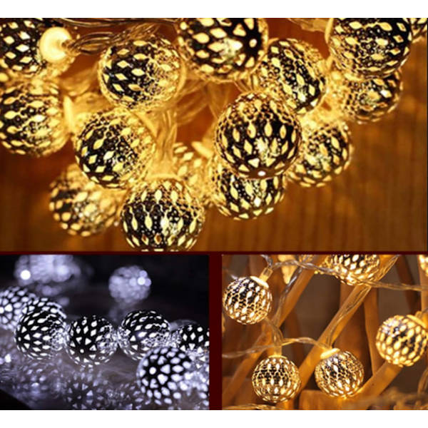 /#/Marockanska ljusslingor, solcellslampor för utomhusbruk, 7M 50 LED, 8 Ad/#/