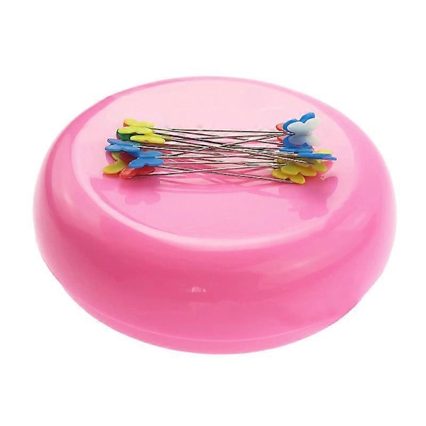 2 kpl Magneettinen ompeluneulatyyny Pyöreä paperiliittimen pidike Magneettinen tyyny Neulapidike Ompeluneula Push Pin Hiusklipsin säilytyskotelo Neulatyyny S