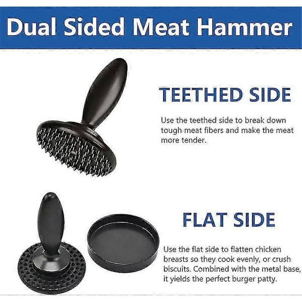 Burgerpresse Patty Maker Non-stick Hamburgerpresse med 100 stk. Patty Papir
