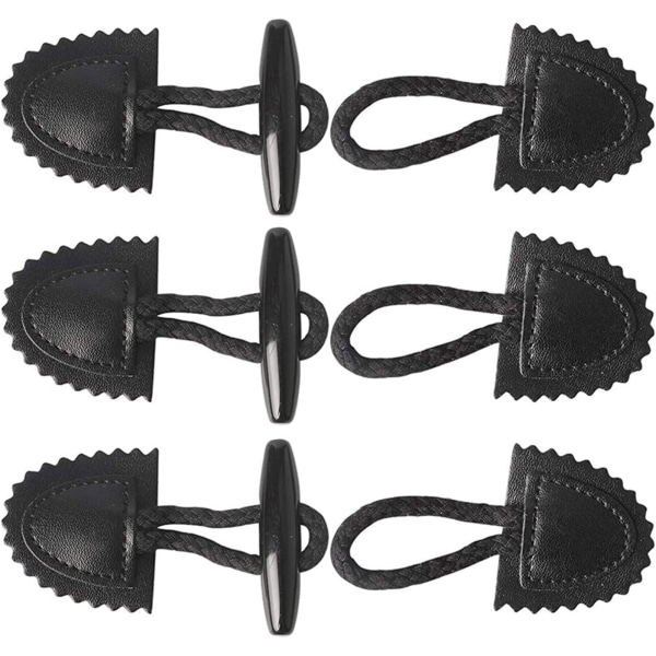Jakke-erstatningsknapper, Hornknapper, 10 par syknapper