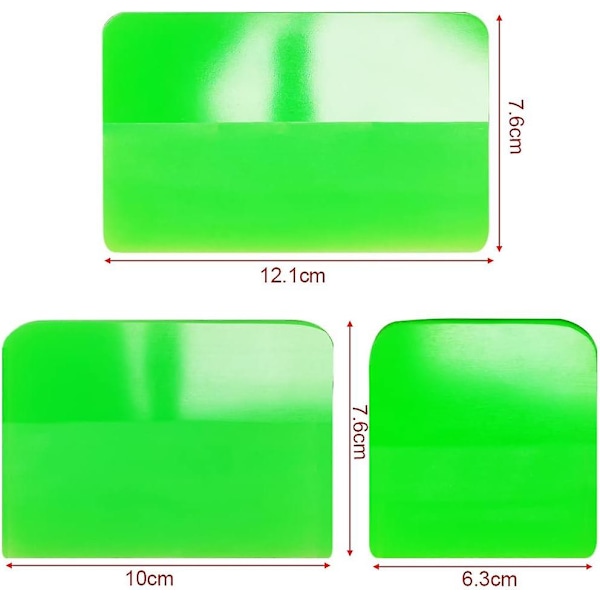 3 i 1 TPU Skrapa Material, PPF Skrapa, Bil Anti-Rep Gummi Skrapa, för Vinylfoliering och Fönstertoning Verktyg för Bilar