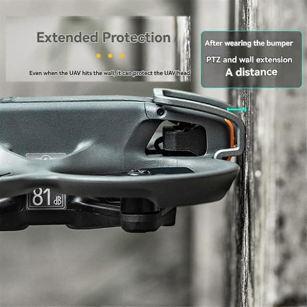 Gimbal Bumper Beskyttelse til AVATA 2 Tilbehørssæt Combo Landingsstel Orange&Sort