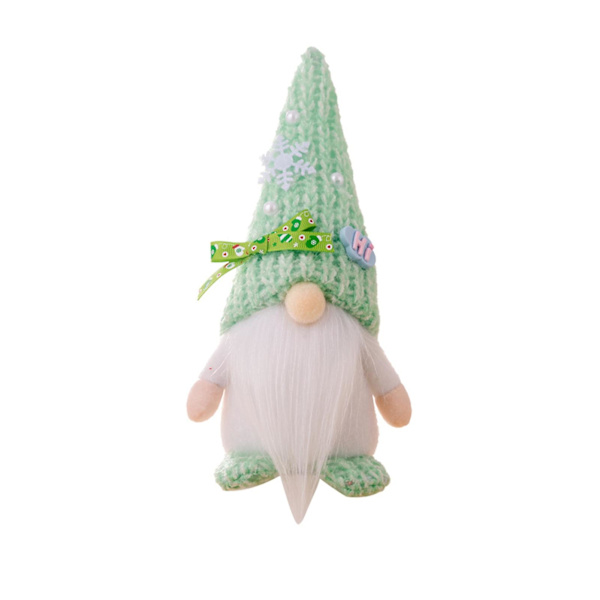 God Jul Tomte Docka Ornament Långt Skägg Stor Näsa Ansiktslös Gammal Man Docka Festlig Heminredning Julklapp KaesiGreen
