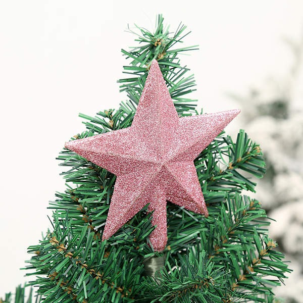 #(Rosa) Skinnende Stjerne Juletre Topp Julepynt, Kreativ#