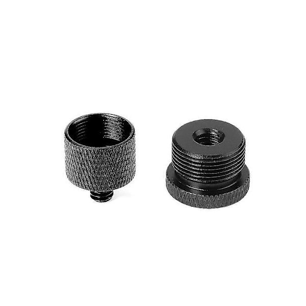 8st Mikrofon Gängadapter 5/8 Adaptermutter 1/4 Till 3/8 Mikrofontillbehör - Svart