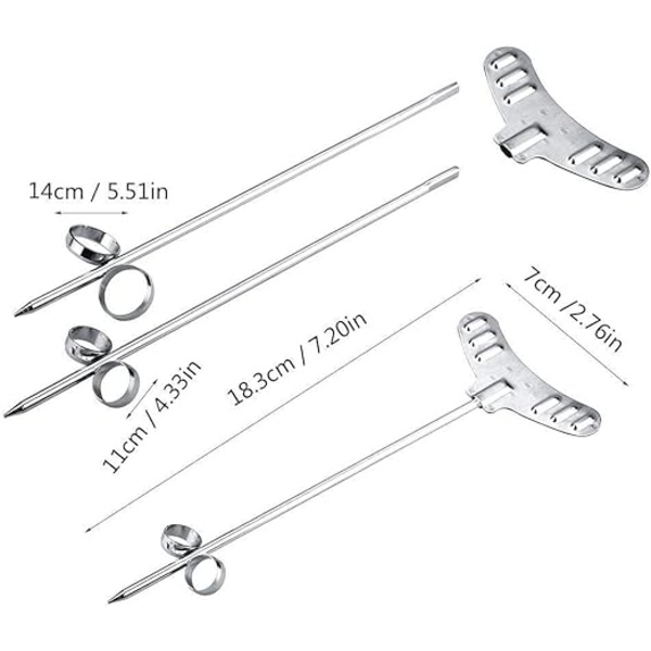 2-pack Spiral Peeler i Rostfritt Stål - Grönsaks Spiral Skärare S