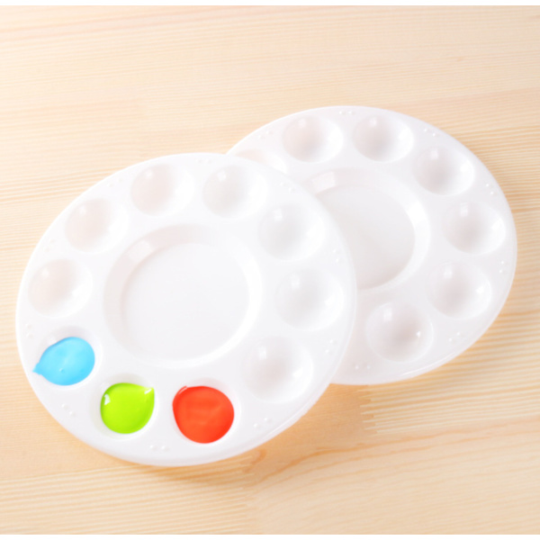 #Plastik Malepaletter Kunstmalepalette Blandet Palette 5 stk Farvepaletter#