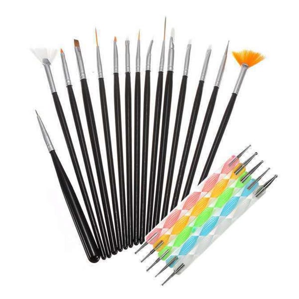 #20 nail brushes (black)#