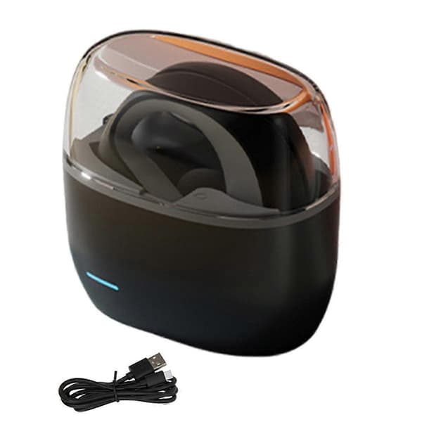 Hängande Öra Bluetooth Headset Öppet Bluetooth 5.3 Trådlöst Brusreducerande Headset Trådlös Laddning Hörlurar Svart