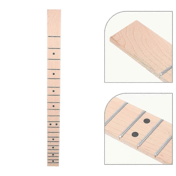 Elektrisk Gitarrhals Gitarr Greppbräda Trä Gitarrhals Ersättning Gitarrhals 21 Band