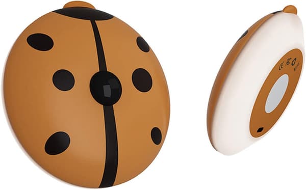 *LED Natlampe Bevægelsessensor Ladybug Natlampe Genopladelig Nom*