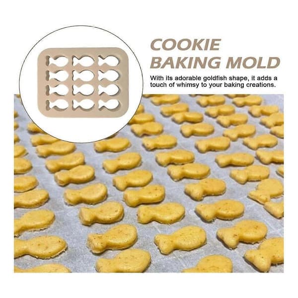 2 STK Mini Små Gullfisk Kjeksform Kakeform Bakesett Form Maker for Barn Mini Glutenfri DIY