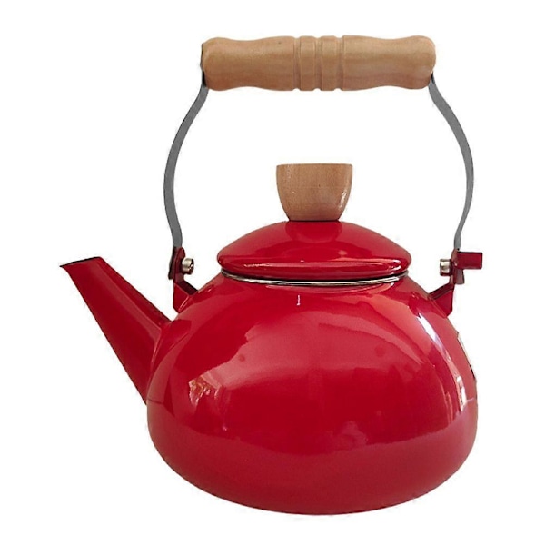 Vattenkokare i emalj med handtag, vattenkokare för spisen, tekanna, kaffekanna