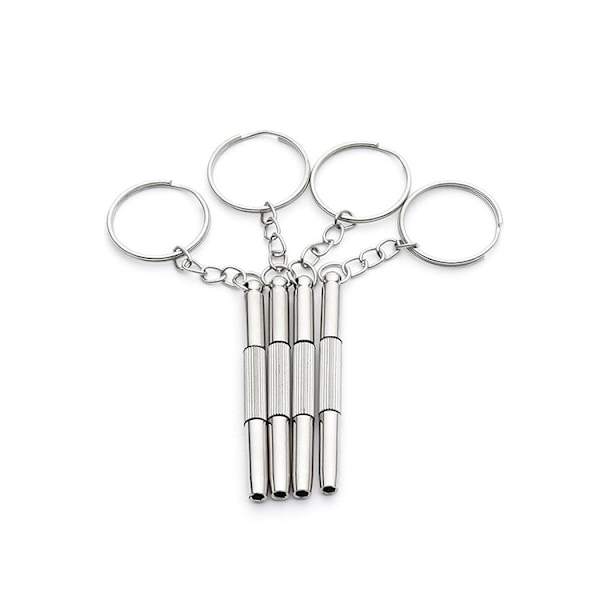 #4 kpl Lasienruuvimeisseli 3 in 1 Mini Ruuvimeisseli Avaimenperä Laseille Aurinkolaseille Kellon#