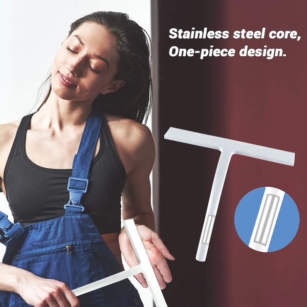 Silikone Bruse Squeegee, Sort Silikone Squeegees, Bruse Skrab