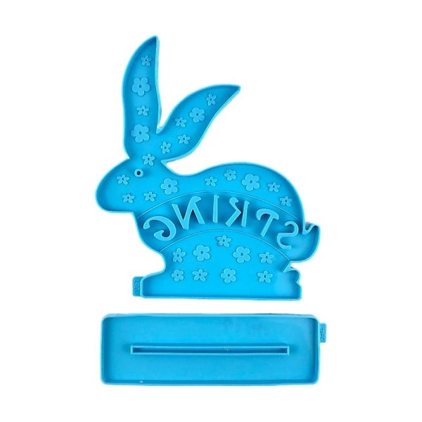 Påsk Kanin Bunny Desktop Ornament Epoxiharts mögel form silikon mould