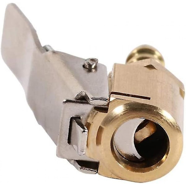 Automatisk bil däckpump ventilanslutning luftchuck mässing 6mm/8mm klämma anslutningsadapter (2st-guld)