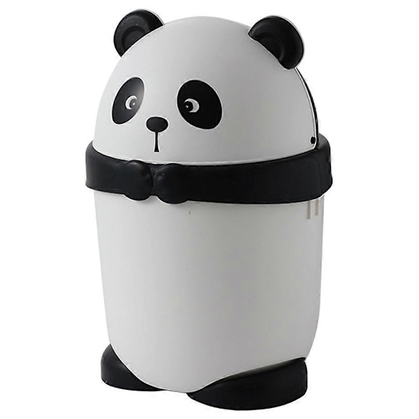 Panda Søppelbøtte Liten Søppelbøtte Med Lokk Bordplate Søppelbøtte Benkeplate Søppelbøtte