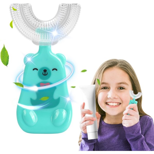 U-Shaped Children's Toothbrush（2-6 Years Old）, Manual Baby Tooth