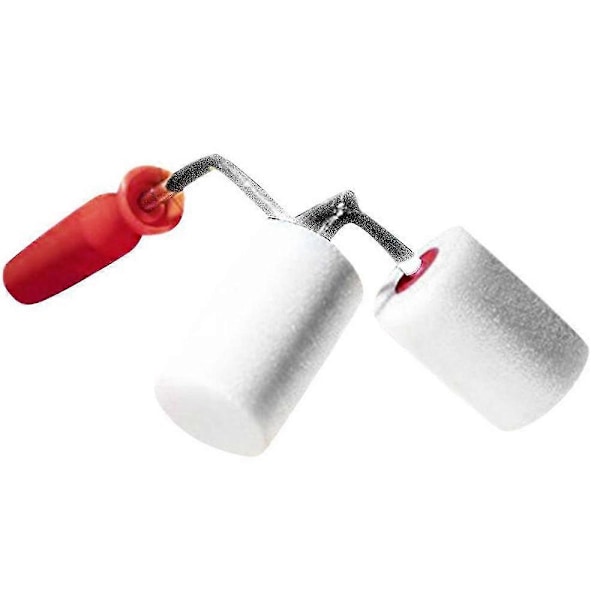 Mini Dubbelrulle Borste Rulle Borste Rätvinkel Borste Färgspindel Rörräcken Lång Rulle Staketborste