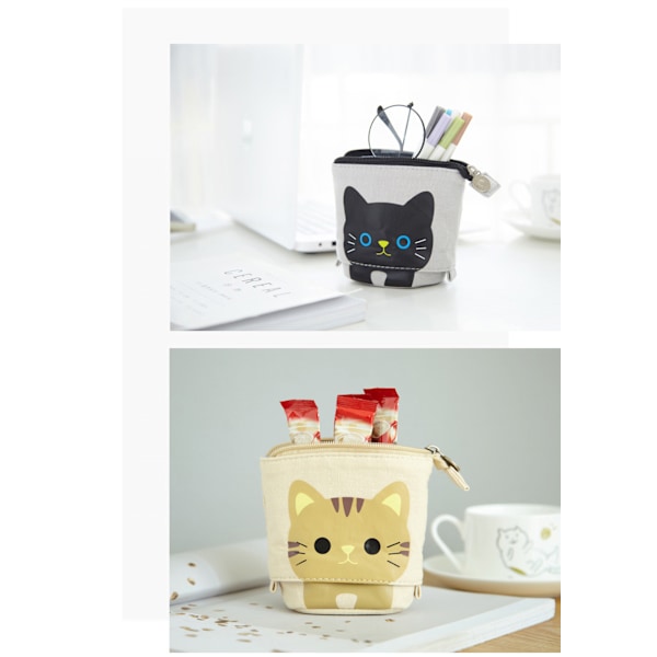 #Kynälaukku Ulosvedettävä Taiteilijan Laukku Meikkisiveltimen Pidike Canvas#