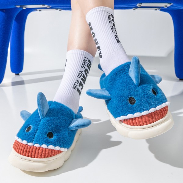 Shark Bomullstofflor för Män - Perfekta för Höst & Vinter