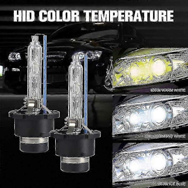 2 st XenonD2s 35w Xenon Standard Strålkastare 8000k Lampa Bilstrålkastare