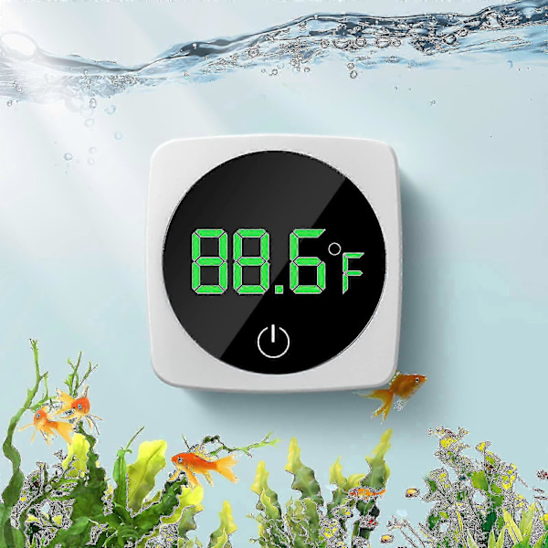 Akvarium Termometer Digitalt, fisketank Termometer Nøyaktig LED-display til 0.9f Tank Termometer Akvarium Temperaturmåling Egnet For Fisk, A