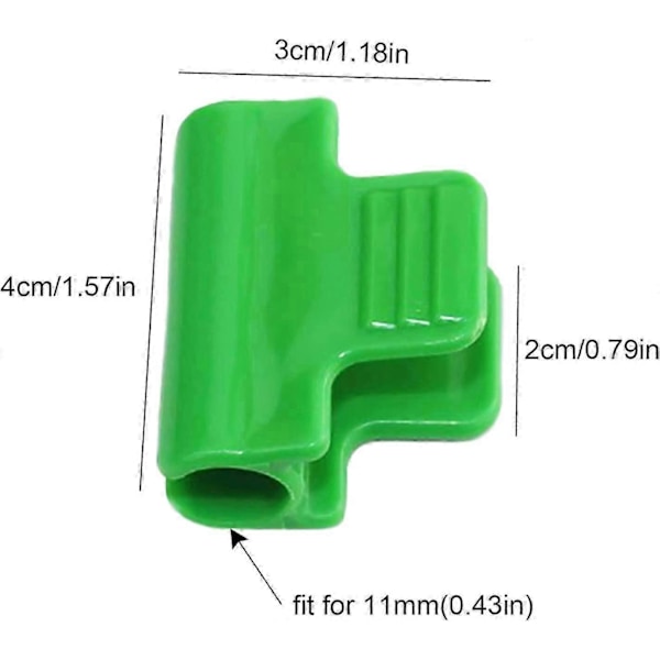 30 Växthusfilmklämmor, Växthusfästen, 11 mm Växthusklämma, Växtklämmor, Plastnät Tunnelbågklämma, för Växthus, Växtförlängning S