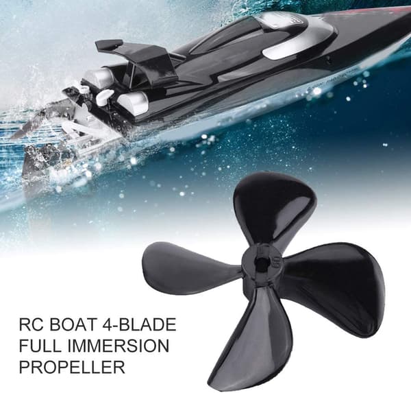 #Blades til RC Båd 55mm 4stk CW CCW 4-Blads Plastik Propeller til RC Modelbåd#