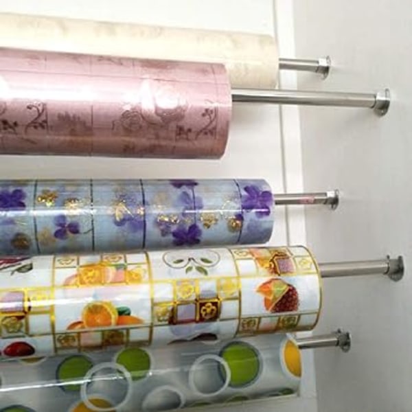 (25MM) 2-pack rostfritt stål garderobsstångsbeslag, tungt