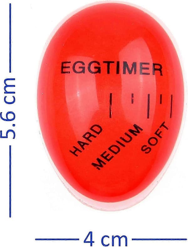 Egg Timer 2X Pakke - Fargeendringsindikator - Myke, Medium og Hardkokte Egg