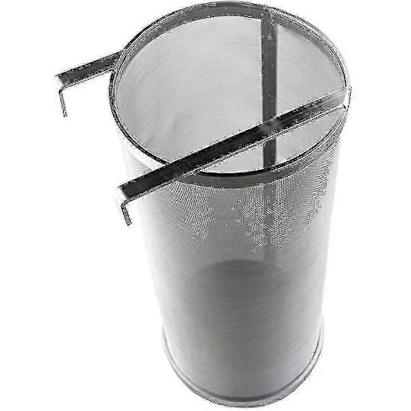 50 Mesh Fødevaregodkendt 304 Rustfrit Stål Enkelt Krog Ølfilter Patron Drue Skræl Rustfrit Stål Filter