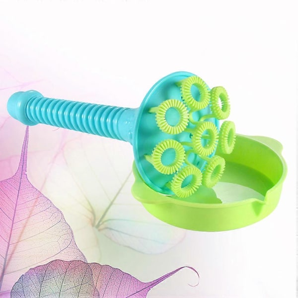 1 Set Rolig Blåsbubbleverktyg Jumbo Jätte Blåsbubbleverktyg Stilfull Bubble Maker Leksaker för Barn Utomhus (Utan Bubblevatten)