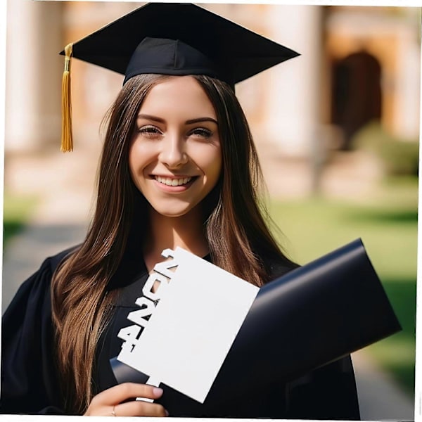 2024 Graduation Fan DIY Håndverksvifter Klasse 2024 Tilbehør 2024 Vifte Fotoramme Sublimering Graduation Emner En Ramme Skilt Bordpynt Rektangulær